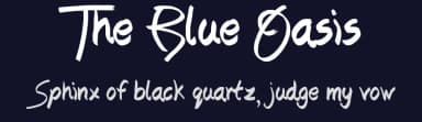 The Blue Oasis by JSH creates — Script Handwritten Font — thumbnail 2