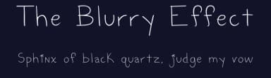 The Blurry Effect by letterpunch — Script Handwritten Font — thumbnail 2