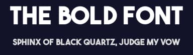 The Bold Font by Sven Pels — Sans Serif Font — thumbnail 2