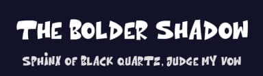 The Bolder Shadow by Cikareotype Studio — Script Handwritten Font — thumbnail 2