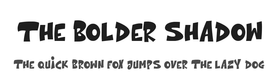 The Bolder Shadow by Cikareotype Studio — Script Handwritten Font