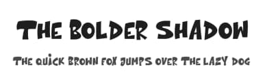 The Bolder Shadow by Cikareotype Studio — Script Handwritten Font — thumbnail 1