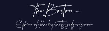The Boston by Vultype — Script Handwritten Font — thumbnail 2