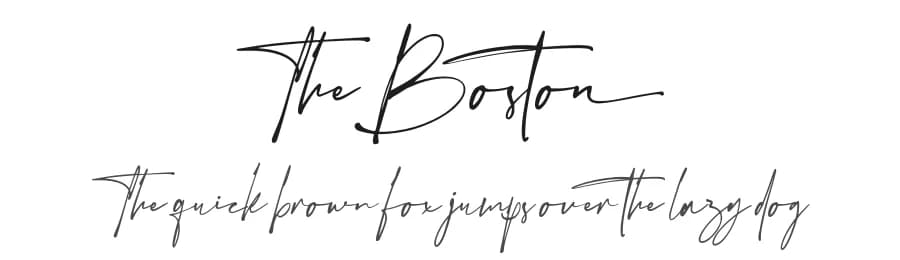 The Boston by Vultype — Script Handwritten Font