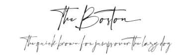 The Boston by Vultype — Script Handwritten Font — thumbnail 1