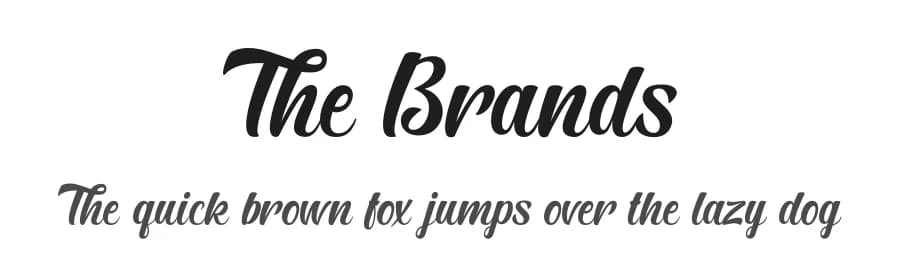 The Brands by Ef Studio — Script Handwritten Font
