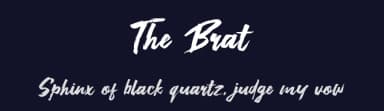 The Brat by Khurasan — Script Handwritten Font — thumbnail 2
