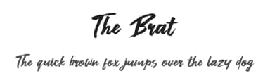 The Brat by Khurasan — Script Handwritten Font — thumbnail 1