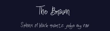 The Brawn by Faqih Fawaji — Script Handwritten Font — thumbnail 2