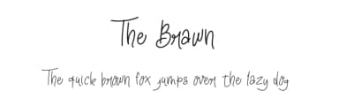 The Brawn by Faqih Fawaji — Script Handwritten Font — thumbnail 1