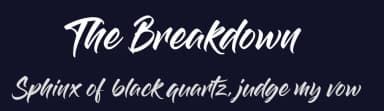 The Breakdown by StereoType — Script Handwritten Font — thumbnail 2