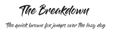 The Breakdown by StereoType — Script Handwritten Font — thumbnail 1