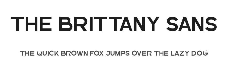 The Brittany Sans by Sronstudio — Sans Serif Font
