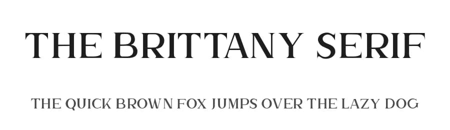 The Brittany Serif by Sronstudio — Serif Font
