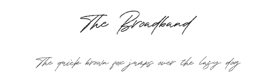 The Broadband by Masanis Studio — Script Handwritten Font