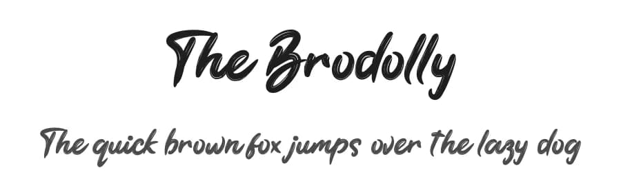 The Brodolly by productype.com — Script Handwritten Font