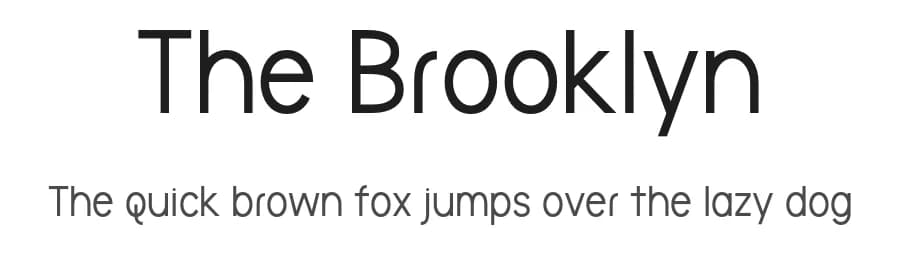 The Brooklyn by Brittney Murphy Design — Sans Serif Font