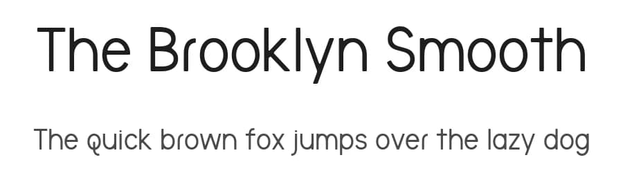 The Brooklyn Smooth by Brittney Murphy Design — Sans Serif Font