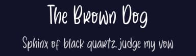 The Brown Dog by Erik Studio — Script Handwritten Font — thumbnail 2