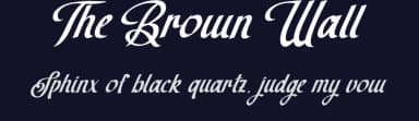 The Brown Wall by Ardyana Types — Script Handwritten Font — thumbnail 2