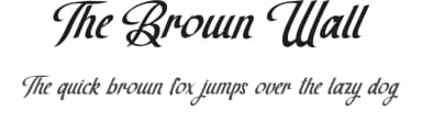 The Brown Wall by Ardyana Types — Script Handwritten Font — thumbnail 1