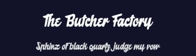 The Butcher Factory by Maelle.K | Thomas Boucherie — Script Handwritten Font — thumbnail 2