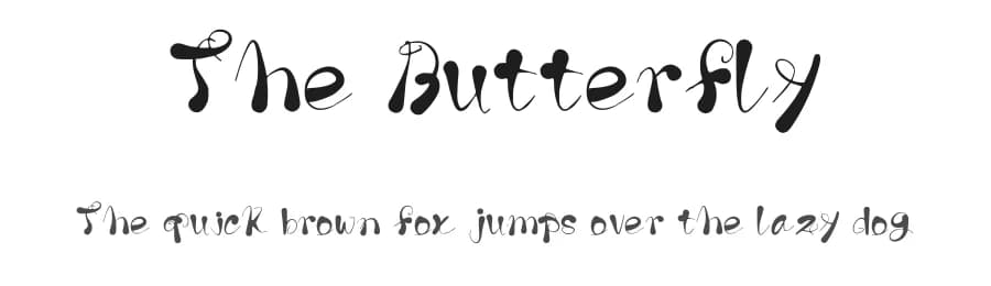 The Butterfly by Golder Jagat — Script Handwritten Font — preview 1