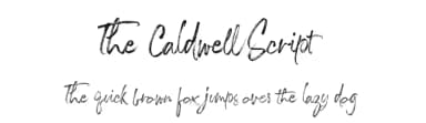 The Caldwell Script by Arief HK — Script Handwritten Font — thumbnail 1