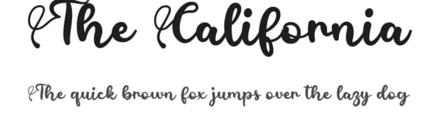 The California by Letter Art Studio — Script Handwritten Font