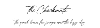 The Checkmate by Almarkhatype — Script Handwritten Font — thumbnail 1