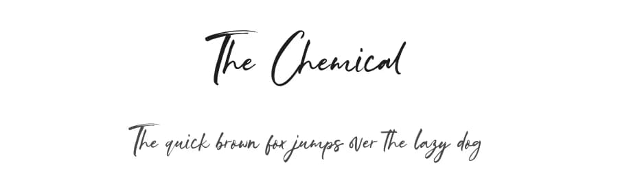 The Chemical by ReyreyBlue — Script Handwritten Font