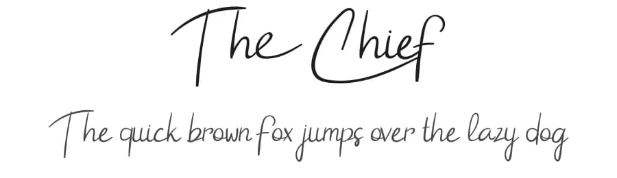 The Chief by Airotype — Script Handwritten Font