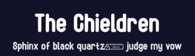 The Chieldren by Kong Font — Sans Serif Font — thumbnail 2