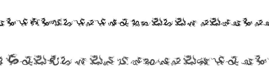 The Chinese Dragon of South ST by Southype — Dingbats Font