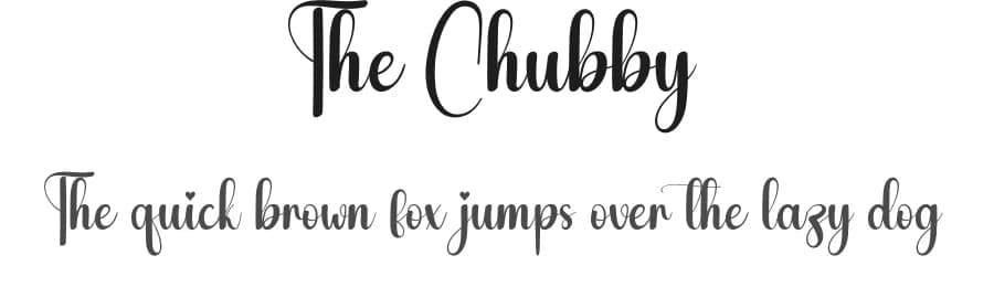 The Chubby by Scratchones — Script Handwritten Font