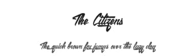 The Citizens by Maelle.K | Thomas Boucherie — Script Handwritten Font — thumbnail 1