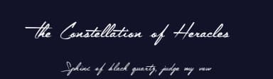 The Constellation of Heracles by Maelle.K | Thomas Boucherie — Script Handwritten Font — thumbnail 2