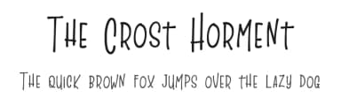 The Crost Horment by Kotak Kuning Studio — Script Handwritten Font — thumbnail 1