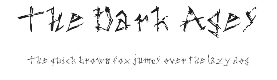 The Dark Ages by F.San — Script Handwritten Font