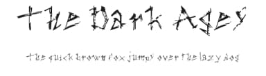The Dark Ages by F.San — Script Handwritten Font — thumbnail 1