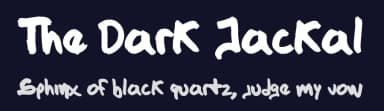 The Dark Jackal by Caleb Juarez — Script Handwritten Font — thumbnail 2