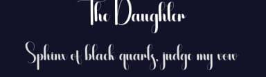 The Daughter by Scratchones — Script Handwritten Font — thumbnail 2
