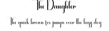 The Daughter by Scratchones — Script Handwritten Font — thumbnail 1