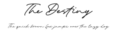 The Destiny by Lemonthe — Script Handwritten Font — thumbnail 1