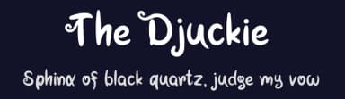 The Djuckie by Emanes Dsign — Script Handwritten Font — thumbnail 2