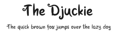 The Djuckie by Emanes Dsign — Script Handwritten Font — thumbnail 1