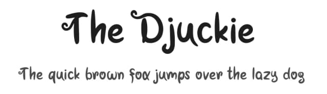 The Djuckie by Emanes Dsign — Script Handwritten Font
