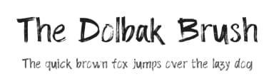 The Dolbak Brush by Richard Khuptong — Script Handwritten Font — thumbnail 1