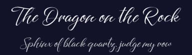 The Dragon on the Rock by Octotype  | Thomas Boucherie — Script Handwritten Font — thumbnail 2