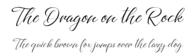 The Dragon on the Rock by Octotype  | Thomas Boucherie — Script Handwritten Font — thumbnail 1